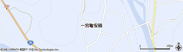 兵庫県宍粟市一宮町安積周辺の地図