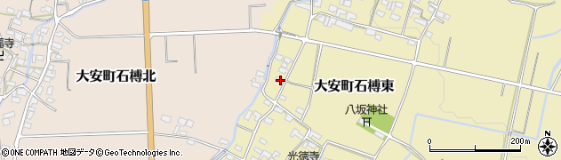 三重県いなべ市大安町石榑東190周辺の地図