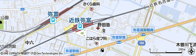 シャトレ愛松弥富周辺の地図