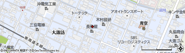 静岡県沼津市大諏訪822-1周辺の地図