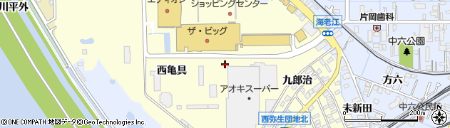 愛知県弥富市五明町周辺の地図