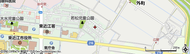 滋賀県東近江市八日市緑町35周辺の地図