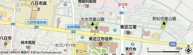 滋賀県東近江合同庁舎　滋賀県会計管理局・会計課・東近江地域担当周辺の地図