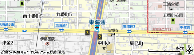 東海通駅周辺の地図