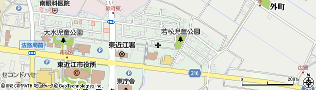 滋賀県東近江市八日市緑町28周辺の地図
