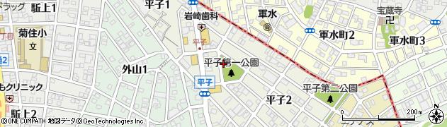 愛知県名古屋市南区平子周辺の地図