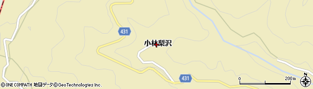 愛知県東栄町（北設楽郡）振草（小林梨沢）周辺の地図