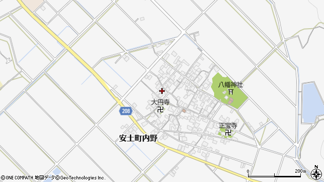 〒521-1333 滋賀県近江八幡市安土町内野の地図