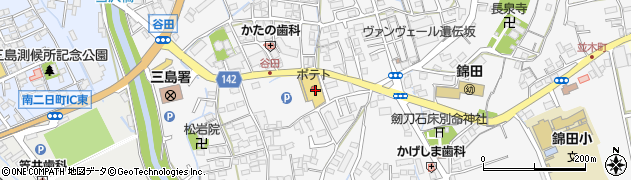 ポテト　錦田店周辺の地図