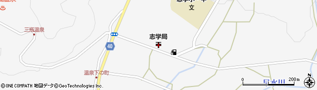 志学郵便局周辺の地図