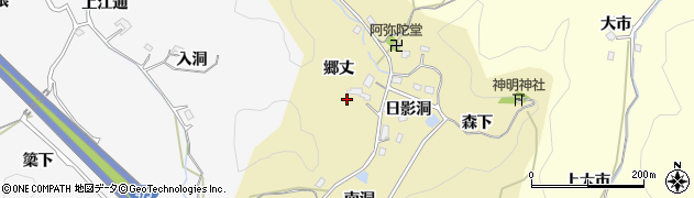 愛知県豊田市小呂町郷丈周辺の地図