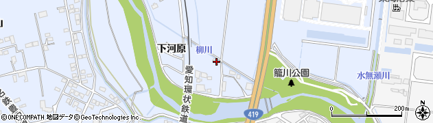 愛知県豊田市上原町下河原5周辺の地図