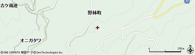 愛知県豊田市野林町周辺の地図