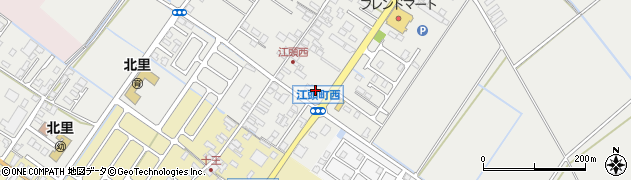 滋賀銀行江頭支店周辺の地図