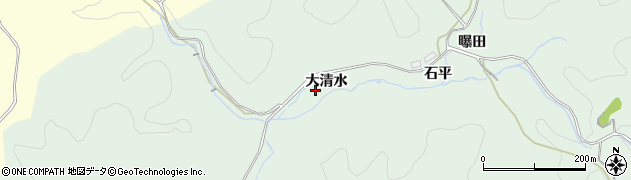 愛知県豊田市山中町（大清水）周辺の地図