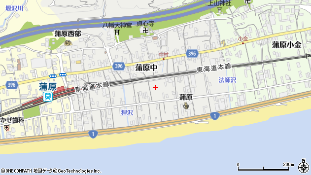 〒421-3213 静岡県静岡市清水区蒲原中の地図