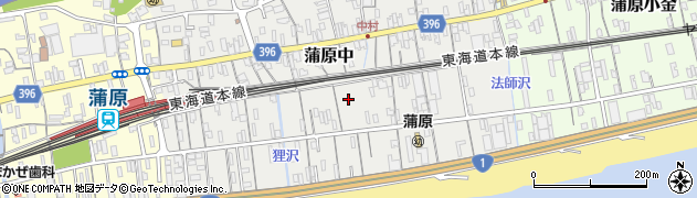 静岡県静岡市清水区蒲原中周辺の地図