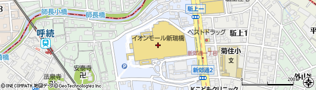 ココカラファインイオンモール新瑞橋店周辺の地図