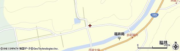 兵庫県丹波篠山市福井222周辺の地図