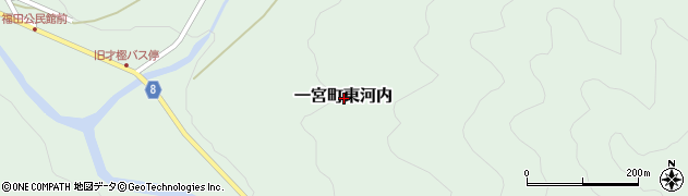 兵庫県宍粟市一宮町東河内周辺の地図