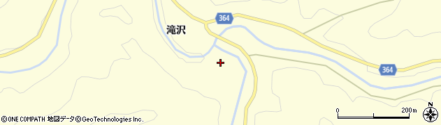 愛知県豊田市御内町大沢周辺の地図