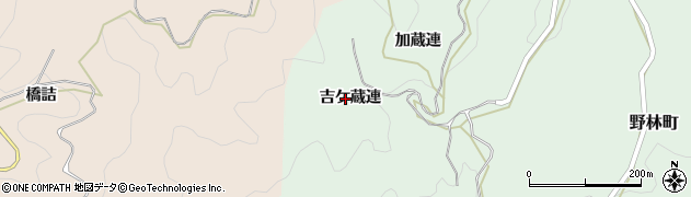 愛知県豊田市野林町（吉ケ蔵連）周辺の地図
