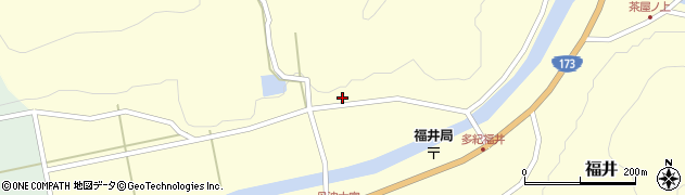 兵庫県丹波篠山市福井217周辺の地図