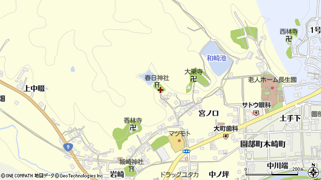 〒622-0011 京都府南丹市園部町上木崎町の地図