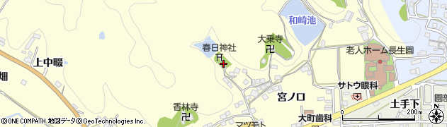 京都府南丹市園部町上木崎町周辺の地図
