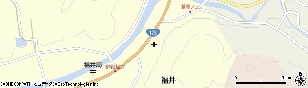 兵庫県丹波篠山市福井17周辺の地図