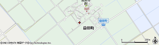 滋賀県近江八幡市益田町周辺の地図