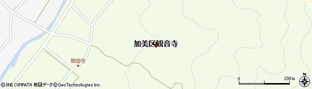 兵庫県多可郡多可町加美区観音寺周辺の地図