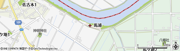 愛知県弥富市善太町馬浦898-1周辺の地図