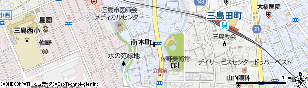 有限会社東部タイヤセンター　三島店周辺の地図