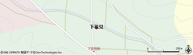 兵庫県丹波篠山市下筱見周辺の地図