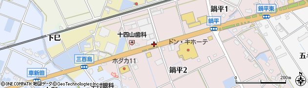 愛知県弥富市六條町（荒田）周辺の地図