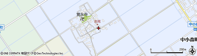滋賀県近江八幡市赤尾町388周辺の地図