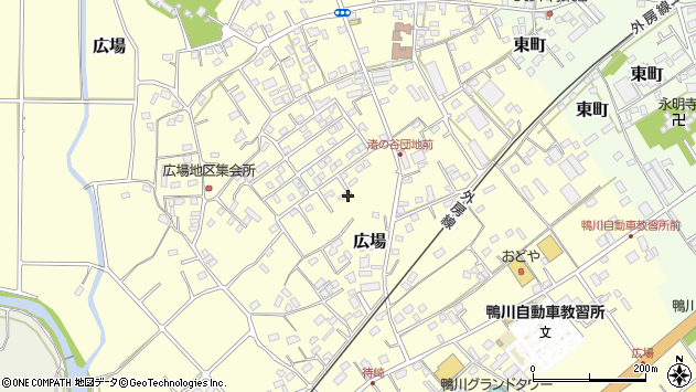 〒296-0044 千葉県鴨川市広場の地図