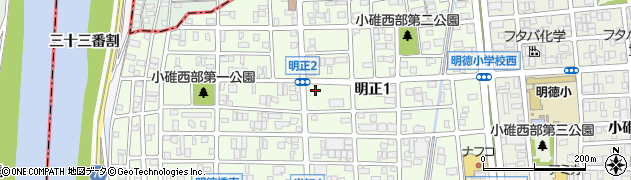愛知県名古屋市港区明正周辺の地図