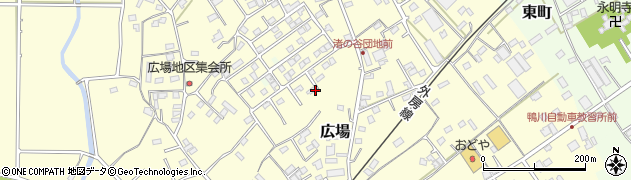 千葉県鴨川市広場周辺の地図