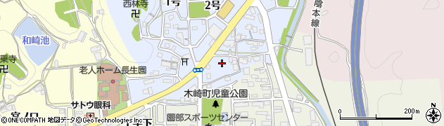 京都府南丹市園部町内林町（東畑）周辺の地図