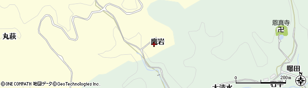 愛知県豊田市上高町鷹岩周辺の地図
