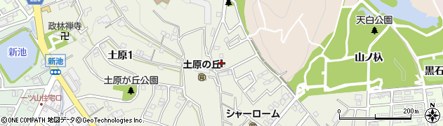 愛知県名古屋市天白区土原2丁目周辺の地図