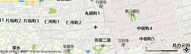 愛知県名古屋市瑞穂区丸根町周辺の地図
