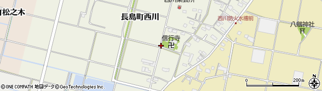 三重県桑名市長島町西川周辺の地図
