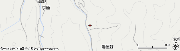京都府京都市右京区京北細野町（湯屋谷）周辺の地図