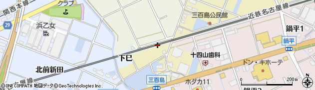 愛知県弥富市鎌倉町（一ノ割）周辺の地図
