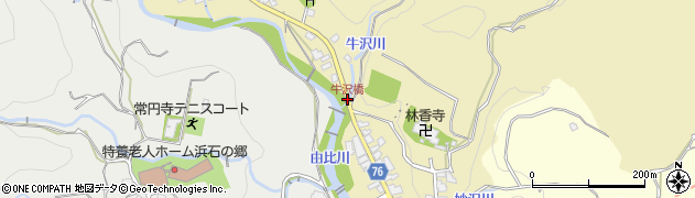 牛沢橋周辺の地図