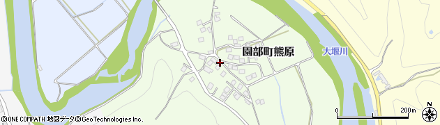 京都府南丹市園部町熊原西内畑周辺の地図