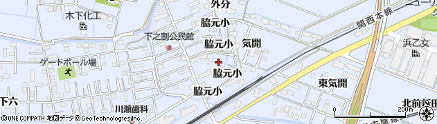 愛知県弥富市鯏浦町脇元小140周辺の地図